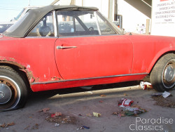 Red 1972 FIAT 124