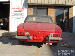 Red 1972 FIAT 124