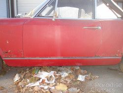 Red 1972 FIAT 124