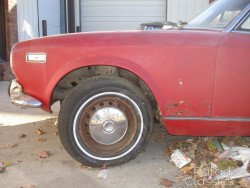 Red 1972 FIAT 124
