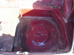 Red 1972 FIAT 124