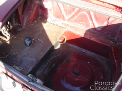 Red 1972 FIAT 124