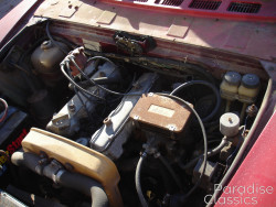 Red 1972 FIAT 124