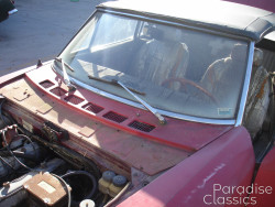 Red 1972 FIAT 124