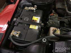 Red 1982 Toyota Land Cruiser Replaced Both Batteries
