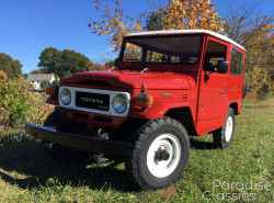 Red 1982 Toyota Land Cruiser