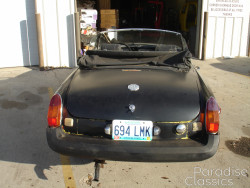 Green 1976 MG MGB