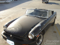 Green 1976 MG MGB