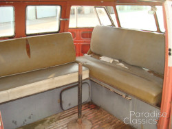 Red/White 1961 Volkswagen Bus
