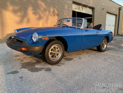 Blue 1976 MG MGB