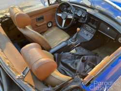 Blue 1976 MG MGB