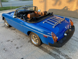 Blue 1976 MG MGB