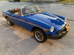 Blue 1976 MG MGB