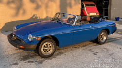 Blue 1976 MG MGB