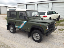 Green 1991 Land Rover Defender